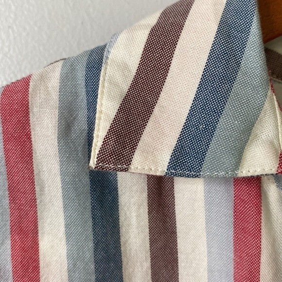 Madewell Button-Back Shirt in Pocatello Stripe Popover Striped Oversized Boxy - Picture 5 of 16